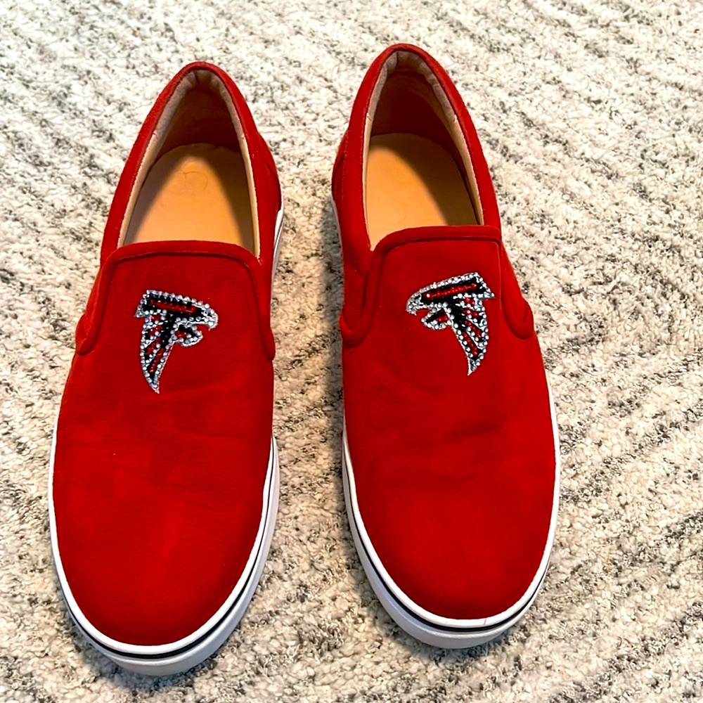 Atlanta Falcons Rhinestone Loafer Sneakers